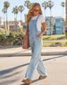 K Wide Leg Denim Overalls, Casual Slimming Jumpsuit, Women's Clothing Style_ecoleips.com