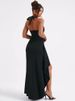 Mozision Deep V Neck Thigh High Split Maxi Dress Women Halter Sleeveless Backless Bodycon Club Party Sexy Long Dress New_ecoleips.com