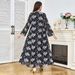 Women’s Clothing Muslim Women's Thin Dress Embroidery Large Size Loose Large Swing Islamic Robe_ecoleips.com
