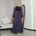 2025 New Muslim Suede Large Size Robe Elegant Temperament Dress_ecoleips.com