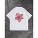 100% Cotton Short Sleeve T-Shirt 2025 Summer New Stylish Floral Print Loose Casual Personality Top_ecoleips.com