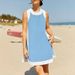 Summer Color Block Sleeveless Dress for Women Casual Loose Fit Beach Vacation Style European And American Fashion Trendy 2026_ecoleips.com
