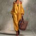 Women's Clothing Women's Solid Color Cotton Linen Jumpsuit Off-Shoulder Long Sleeve Loose Casual Harem Pants Summer_ecoleips.com