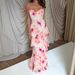 Sexy Backless Floral Print Maxi Dress Pink Style Casual Comfortable Vacation Suspender Dress For Women_ecoleips.com