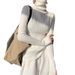 Women’s High Neck Knit Sweater Slim Fit Long Sleeve Pullover For Fall/Winter In Trendy Colors_ecoleips.com