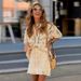 Women's Clothing Round Neck Hollow Long Sleeved Top Single Row Multi Button Loose Casual Style_ecoleips.com