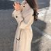 Korean-Style Quilted Wool Coat – Mid-Length Winter Coat For Women, Thickened & Warm (S-2XL, White/Golden Camel/Black)_ecoleips.com