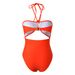 Women's Clothing Halter Neck Strapless Swimsuit Set Sexy Hollowed Out One Piece With High Waisted Printed Beach Skirt For Vacations And Hot Springs_ecoleips.com