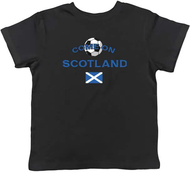 Women's T-Shirts Kids T Shirt Scotland Football Come On Sports Childrens Boys Girls Gift_ecoleips.com