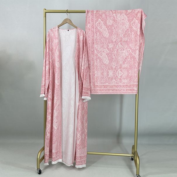 New Fashion Dubai Muslim Women Modest Dress Elegant Arabic Femme Hijab African Abaya Islamic Long Sleeve Turkey Robe_ecoleips.com