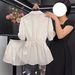 White Chiffon Blouse For Women High End Slim Fitting Summer Style Popular_ecoleips.com