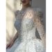 Women's Clothing Bride's Main Wedding Dress High End Heavy Duty High Quality Texture Trailing Long Sleeved Wedding Dress For The Princess On The Run_ecoleips.com