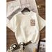 EMERY ROSE Women's Pure Cotton T Shirts European Size Autumn Leopard Print Top for Ladies_ecoleips.com