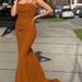 "French-Inspired Halter Neck Maxi Dress – Backless Gold Pleated Evening Gown"_ecoleips.com