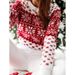 girl Foreign Trade Autumn Winter New European American Sweater Women's Christmas Snowflake Jacquard Long Sleeve Base_ecoleips.com