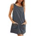 Women's Corduroy Sleeveless Y2K Jumper Dress, Vintage Aesthetic Fall Winter Casual Mini Dress For Women_ecoleips.com