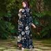 Women's Fashion Print Dress Autumn New Style Foreign Trade Clothing_ecoleips.com