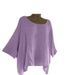 Summer New European American Style Women's Irregular Sleeve And Hem Blouse Fashion Solid Color O-Neck Casual Top_ecoleips.com