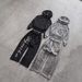 Urban Streetwear Hoodie With Retro Dark Aesthetic - Unisex Oversized Pullover With 3D Graphic Print & Adjustable Hood_ecoleips.com