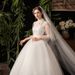 2026 New Fashionable Wedding Dress For Photo Studio And Travel Shoots, Stand Collar, Sheer Sleeves, Slim Fit, Plus Size_ecoleips.com