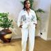 Women's Clothing Temperament Waist Shirt Cardigan Trousers Two Piece Suit_ecoleips.com