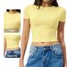 Women's Clothing Women's Quick Drying Fitness Top Versatile Tight Fitting Yoga Wear Sports T-Shirt Short Sleeve For Running Pilates_ecoleips.com