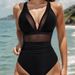 Mesh Back One-Piece Swimsuit – Sheer Cutout Monokini With Adjustable Straps (S-XXL) – Nylon-Spandex Blend (24 Fashion Colors)_ecoleips.com