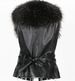 K Hairy Collar, Fur Vest, Women's Short Design With Cotton And Slim Fit, Faux Fur Vest, Shoulder Strap_ecoleips.com