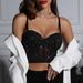 Summer Cross Border Fashion Sexy Nightclub Style Fishbone Steel Ring Navel Baring Slim Fit Hot Girl Solid Color Small Vest A1262_ecoleips.com