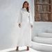 Women's Sexy Wide Leg Pants Summer Solid Color High Neck Backless Long Sleeved Casual Jumpsuit Trousers_ecoleips.com