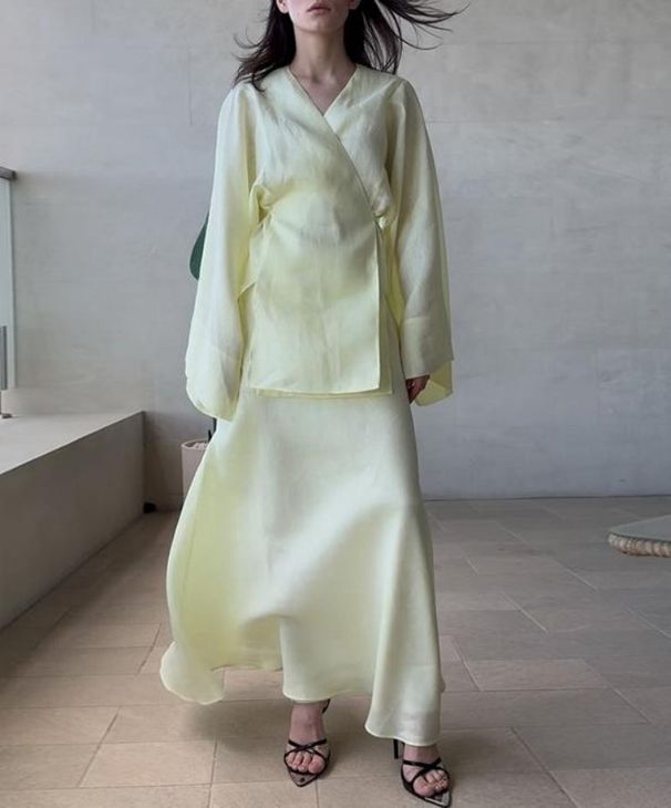 Women's Clothing Lace Up Long Sleeved Skirt Suit Fashionable Casual Two Piece Suit For Women_ecoleips.com