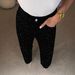 D8751 Foreign Trade European And American Women's Full Rhinestone Washed Jeans High Waist Straight Hot Girl Long_ecoleips.com