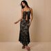 Black Lace Crochet Camisole Top And Irregular Fishtail Skirt Two Piece Set European And American Style for Women_ecoleips.com