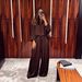 Women's Fashion Set Solid Color V Neck Tie Waist Loose Fitting Casual Trousers Suit New Style Elegance_ecoleips.com