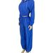 Women's Stylish Two-Piece Set - Contrast Color Striped Top & Wide Leg Elastic Waist Pants_ecoleips.com
