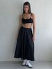 European And American Style Summer Women Fashion Elegant High Waist Versatile Long Satin Skirt_ecoleips.com