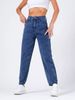 K Women's Denim Casual Classic Cropped Pants, New Hip Lifting Pants_ecoleips.com