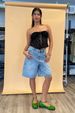 Women's Clothing New Products Trendy Women's Denim Shorts Fashionable And Casual Straight 5 Point Denim Shorts_ecoleips.com