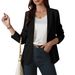 2025 European And American Women's Fashion Single-button Casual Front-open Long-sleeve Jacket Business Office Work Suit_ecoleips.com