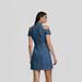 Women's Clothing Mini Dress Mesh Ruffled Trim Denim New Spring Summer Vacation Dress_ecoleips.com