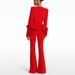 Women's Clothing In Stock Designer New Lotus Leaf Hem Slim Fit Jacket Flared Trousers Suit Two Piece Suit_ecoleips.com