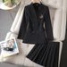 Women's Clothing Suit Skirt Large Size Fashionable Slim Two Piece Suit_ecoleips.com