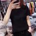 White Short-Sleeved Cotton T-Shirt For Women Perfect For Summer; Versatile And Stylish, Ideal For Instagram Posts Or A_ecoleips.com