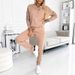 Women's Round Neck Solid Color Long Sleeve Casual Top Button Detail Comfort Fit Spring/Autumn Fashion_ecoleips.com