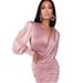 Women's Clothing Women's Long Sleeved Bodycon Dress Street Style Sexy Backless Solid Color For Formal & Casual For Women_ecoleips.com