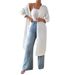 Women's Fashion 2025 Autumn Versatile Long Sleeve Solid Color Cardigan Shirt_ecoleips.com