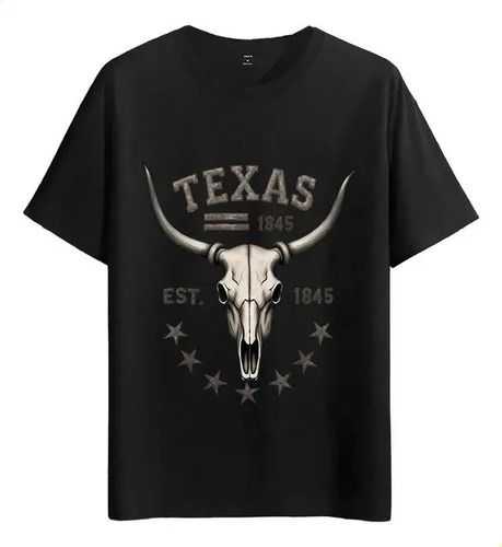 Women's T-Shirts Tshirt Muscle Freaks Calavera Texas Western Cowboy Style_ecoleips.com
