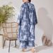 Plus-Size Print Suit Set – Modest Long Sleeve Top & Palazzo Pants For Women (0XL-4XL) | Fashion Breathable & Ethnic Elegance_ecoleips.com
