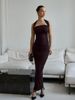 Women's Clothing New Summer Women's Elegant Sexy Bodycon Dress Halter Neck Long Dress_ecoleips.com