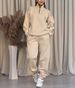 Minimalist Zip-Up Hoodie & Pants Set – Casual Winter Lounge Wear (Beige/Black/Blue, S-5XL)_ecoleips.com